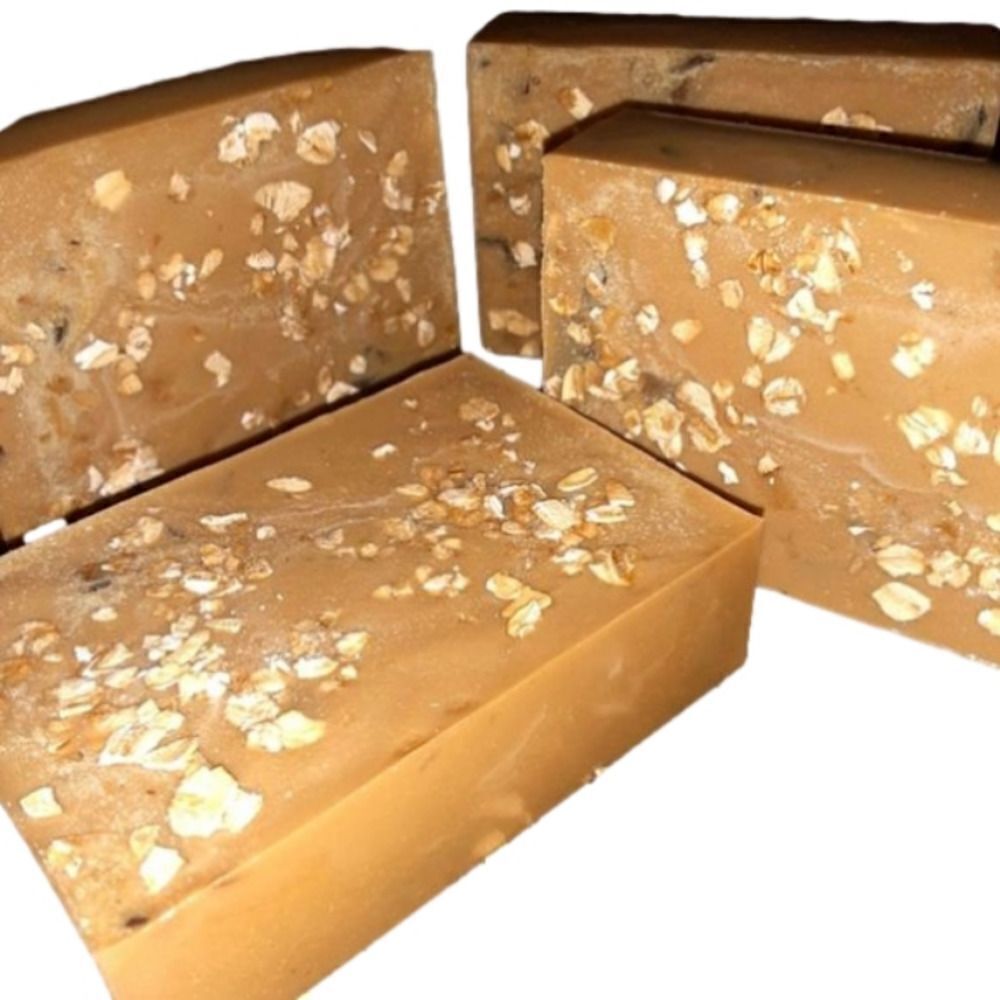 HAND crafted coffee and oatmeal soap bar